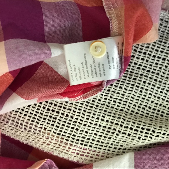 Anthropologie Isabella Sinclair Hibiscus Tea Plaid - Picture 5 of 5